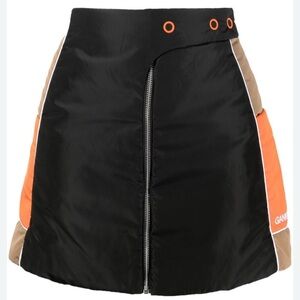 Ganni Tri-Tone Mini Skirt padded